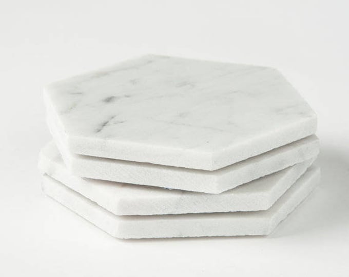 White Marble Coaster