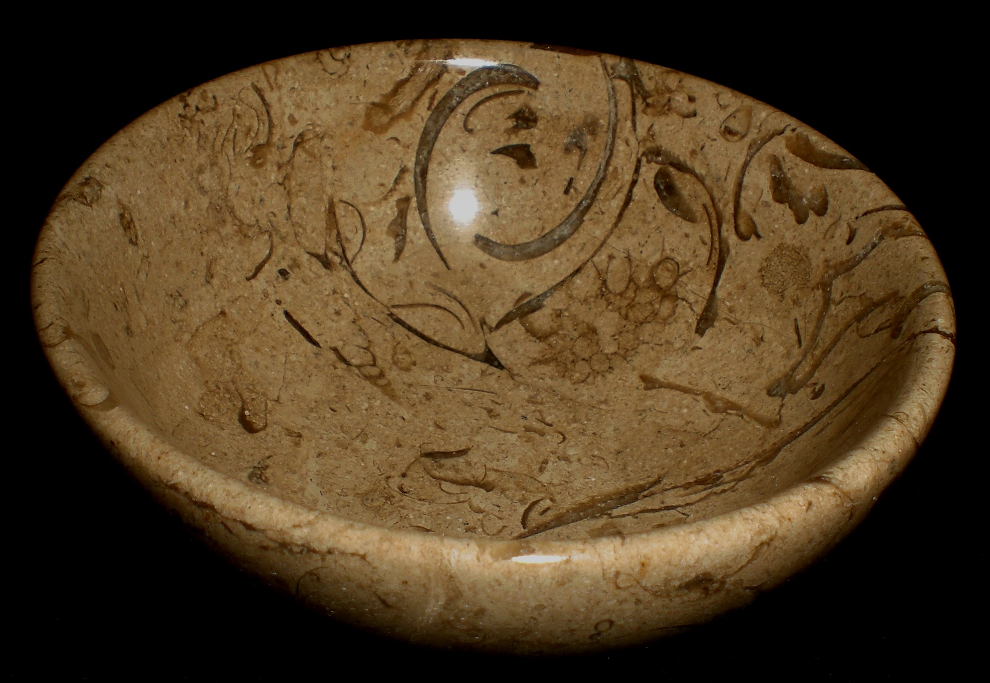Fossilized Limestone Bowl