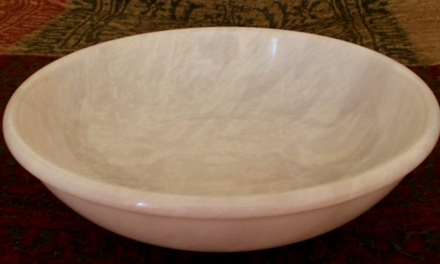 Fruit Bowl in Ziarat White Marble